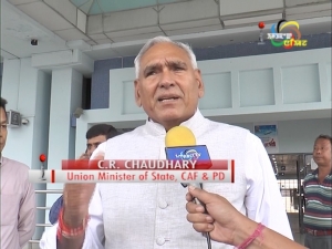 Union Minister Chhotu Ram Chaudhary arrives in Imphal to discuss implementation of food security act with state authorities