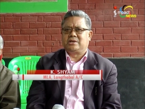 MLA Karam Shyam accuses Okram Joy of threatening his workers, files complaint to Election Commission