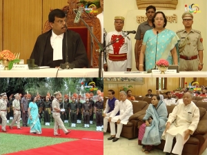 Dr. Najma Akbarali Heptulla sworn-in as 18th Governor of Manipur to become the first woman to head the state, says she wants to know the priority of people of Manipur