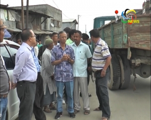 Authorities continue drive against illegal encroachments on main roads in Imphal to ease traffic movement