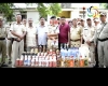 Local liquor and beer bottles from Moreh market were seized