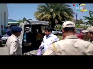 Former convener of JCILPS Khomdram Ratan is produced before the Judicial Magistrate first class at Lamphelpat