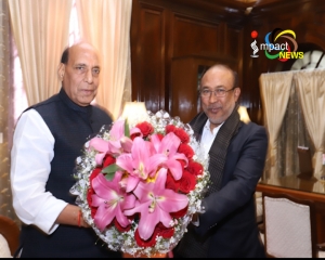 CM Biren calls on Union Home Minister Rajnath; discussed about various issues and developmental works in the State