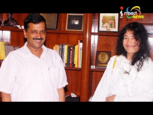 Delhi Chief Minister Arvind Kejriwal donates Rs 50 thousand to Irom Sharmila's party