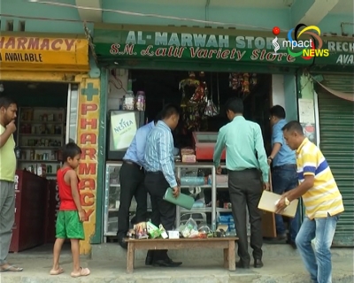 Food safety drive continues in Imphal east, meat shops on roadside at Hatta Golapati sealed