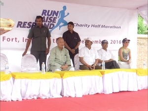 Chief Minister flags off Run Raise Respond North East Half Marathon race