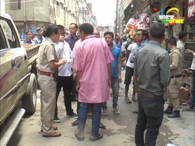 Food Safety Enforcement Wing conducted a drive at Masjid road and Thangal Bazaar