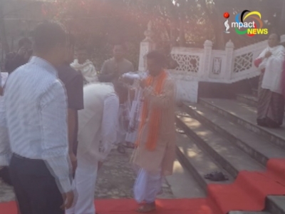 Chief minister Biren makes his first visit to Manipur palace, discusses relation between hills and valley with Leishemba Sanajaoba