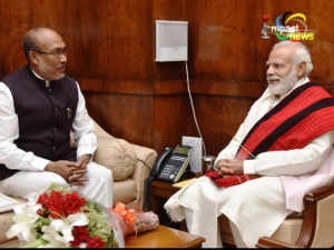 N.Biren meets PM Modi for the first time after becoming the chief minister of Manipur