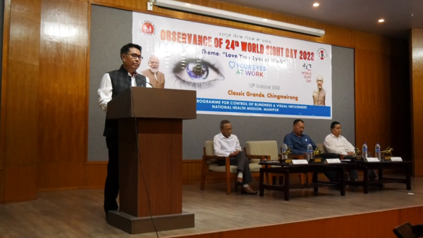 MANIPUR STATE EYE BANK TO START OPERATIONS BY OCT END: S. RANJAN