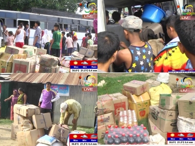 Counter blockade enforced at Imphal-Ukhrul  Road and Yairipok Bazar in response against economic blockade imposed by JAC Against the Anti-Tribal Bills in hill areas