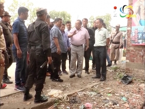 Shyamkumar warns illegal encroachers in market places in Imphal city to vacate in three days