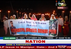 People also took out a Meira rally last night to protest govt's delay in solving the alleged murder