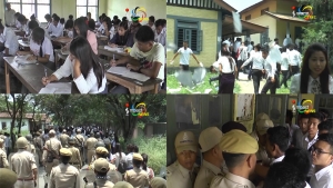 ILP student volunteers halt Semester examination at DM college of arts, DM college of commerce