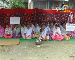 Sit-in protest against the arrest of Aribam Rikesh