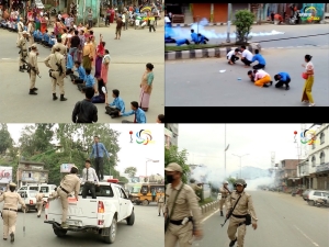 Four students injured during Inner Line Permit System  agitation at Singjamei Super Market