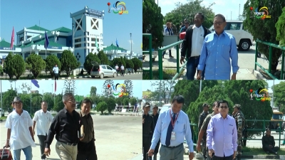 Some members of all party team leave for Delhi to meet  central leaders on the 3 bills