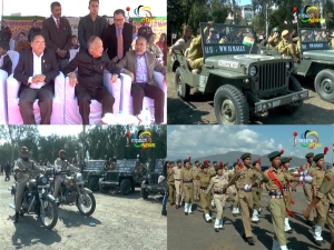 Chief minister flags off second World war rally as part of Sangai festival to promote peace and tourism in Manipur