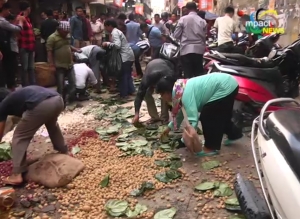 KSA volunteers forcibly closed the shops run by non-locals along the Paona road and Masjid road today