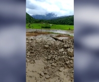 MASSIVE MUDSLIDE SUBMERGES 30 HECTARES OF LAND IN KANGPOKPI DIST