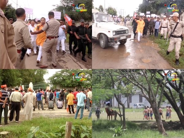 2013 candidates storm MPTC Pangei, CrPC 144 promulgated at MPTC Pangei, police detain MLAs Joykisan and Biswajit for preventing physical test