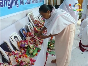 Thangjing Air crash Memorial committee, Chingamakha today observed the 25th death anniversary of the victims