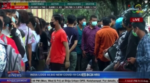 STUDENTS SWARM JOHNSTONE HSH; COVID NORMS VIOLATED