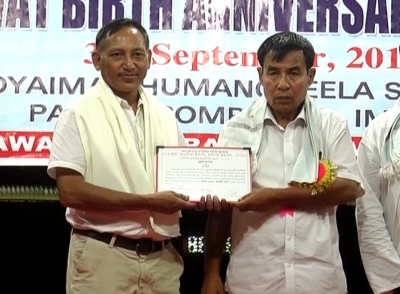 Editor-in-Chief, Impact news, Yumnam Rupachandra bags Thiyam Meghachandra Journalist Award