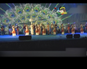 Laser show and boat torch rally on Loktak lake highlighting the lifestyle of fishing community