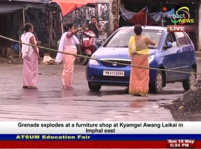 Protestors block Moirangkhom to Lilong stretch of National Highway 2 demanding ILP in Manipur