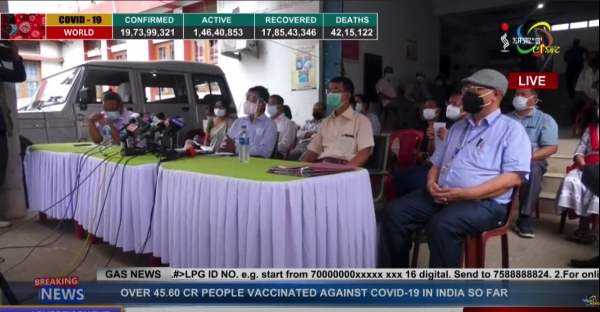 COVID-19 INFECTION RATE RISING IN RURAL AREAS OF MANIPUR: DR.K. RAJO