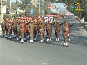 State Capital hold full dress rehearsal of the 68th Republic Day parade under tight security
