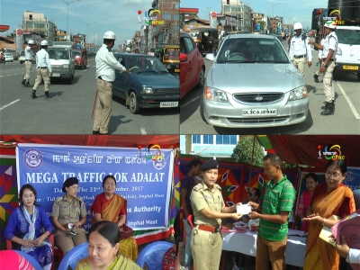 Traffic violators fined during Mega Traffic Lok Adalat, people asked to follow traffic rules to prevent accidents
