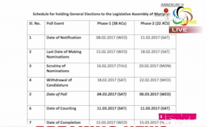 Polling will be held in 38 assembly constituencies in the first phase and 22 in the second phase